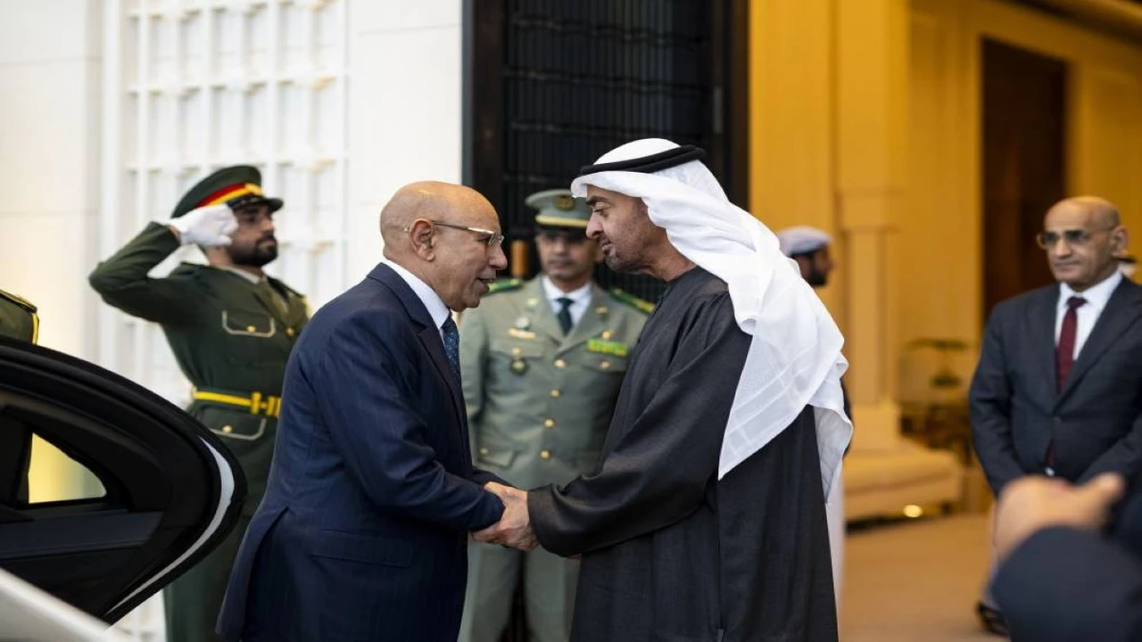 رئيس الدولة ونظيره الموريتاني يناقشان التداعيات الإقليمية للاعتداءات الإيرانية على الإمارات